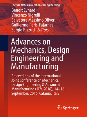 cover image of Advances on Mechanics, Design Engineering and Manufacturing